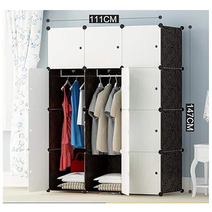 Wardrobe Combination Storage Bedroom Wardrobe Solid Wood Diy Green