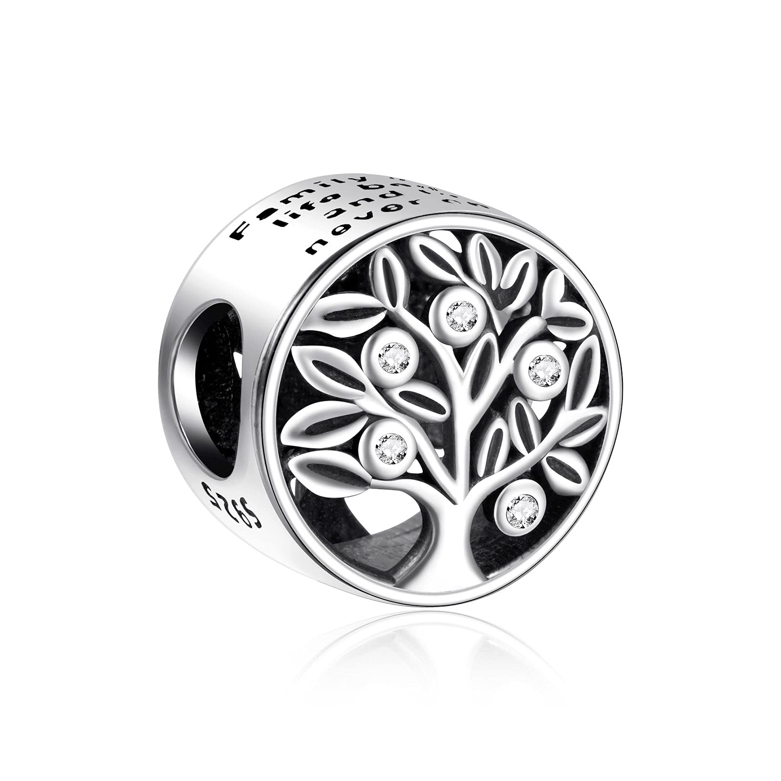 NINGAN Jewelry Family Roots Charm fits Pandora Charms Bracelet 925 Sterling Silver Love Charm - Mother's Day Birthday Jewelry Gift for Women — image 1