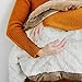 Super Soft Saranoni Boutique Quality Swirl Lush Luxury Baby Blanket (Ivory Swirl Gingersnap, Receiving Blanket 30