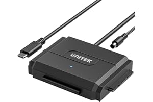 Unitek IDE/SATA to USB C 3.0 Adapter, Universal IDE Hard Drive Little Triangle pro Converter for 2.5"/3.5" Inch IDE and SATA 