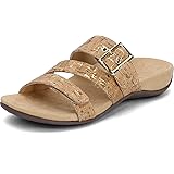 Vionic Women's Rest Skylar Slide Sandal- Adjustable Walking Sandals with Concealed Orthotic Arch Support