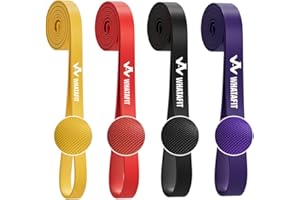 WHATAFIT Resistance Bands, Pull Up Assistance Bands, Exercise Bands, Workout Bands Set for Men and Women Home Fitness, Body Stretching, Strength Training, Physical Therapy