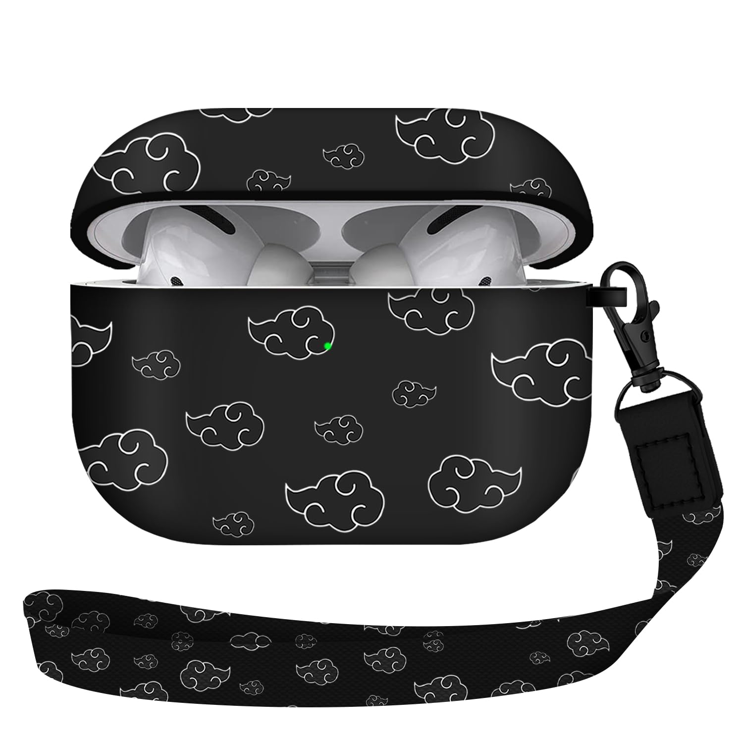 Photo 1 of Maxjoy for Airpods Pro Case, Anime Cartoon Cute Design Series Apple Airpod Pro Case Cover for Airports Pro 2019, Wireless AirPods Pro Cases for Men Women,Anime White Cloud Lanyard