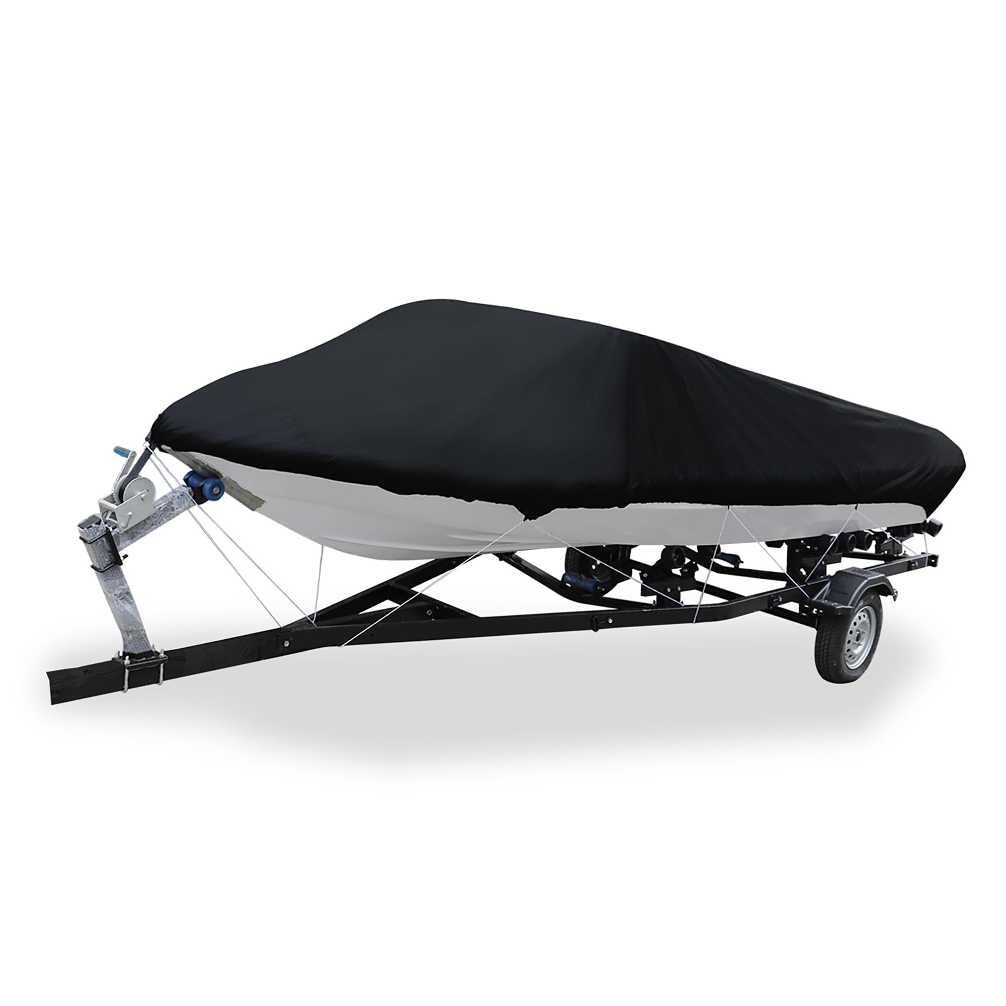 TUCKBOLD 20-22ft 210D Trailerable Boat Cover Fishing Ski Bass V-shape Automotive Parts