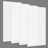 Pushglossy 4 Pack 22.5" X 46.5" X 0.08" Frosted Fluorescent Light Covers | Classroom Office Diffuser Panels Translucent Polystyrene Sheet Replacement for 2x4ft Drop Ceiling Lights for Hospital Home