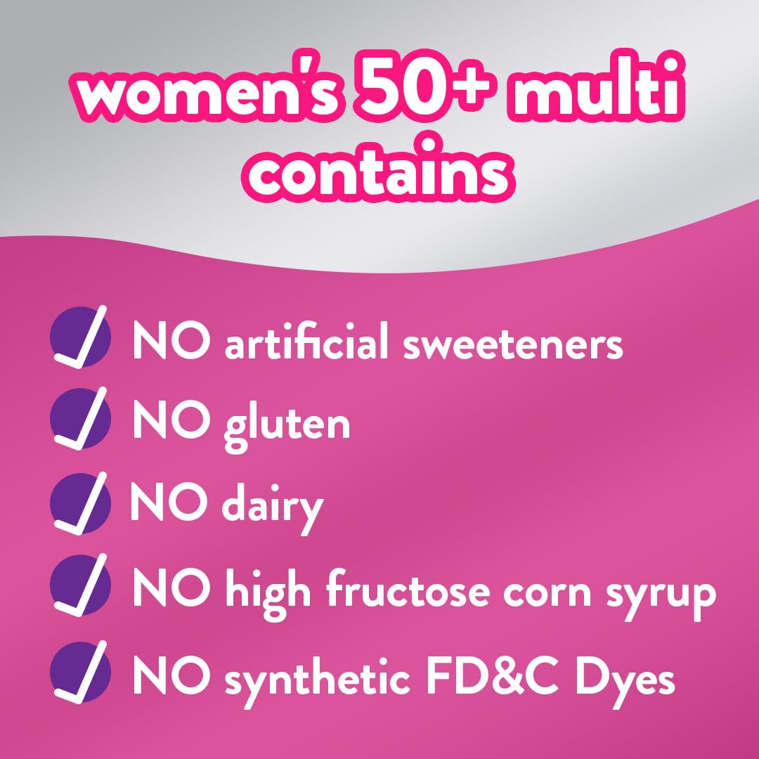 Vitafusion Women's 50+ Multivitamin Daily Support Supplement 60 Count (Pack of 2)