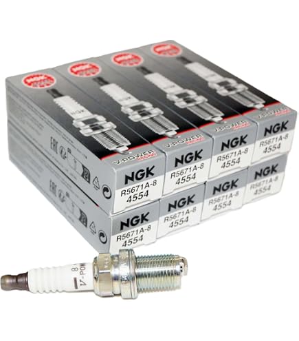 Amazon.com: Set 4 unids NGK Racing bujías stock 3442 núcleo de