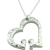 11th Anniversary Beaten Heart Pendant – 11 Year