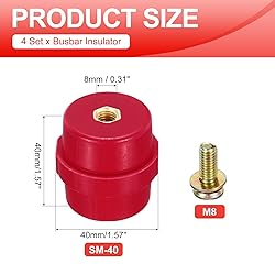MECCANIXITY 4pcs SM-40 Busbar Insulator, Polyester