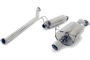 YONAKA MOTORSPORTS Yonaka Stainless Steel Performance Exhaust Compatible/Replacement for 2002-2005 Honda Civic 3DR Hatch 2.0L (EP3)