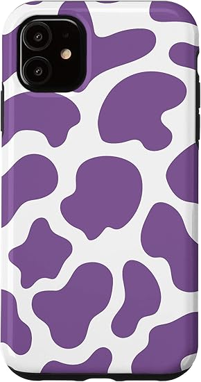 images Cow Print Case On Purple Iphone 11 iphone 11 purple cow print animal pattern cute for girls women case