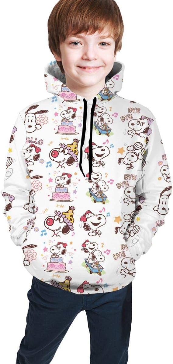 Amazon ピーナッツ スヌーピー Snoopy パーカー 子供服 カジュアル 個性的 プリント 人気 流行り 冬 春 長袖 ヒップホップ 春 秋 冬 プルオーバー スウェットシャツ スポーツ Tシャツ 男女兼用 キッズ ボーイズ トレーナー パーカー 通販