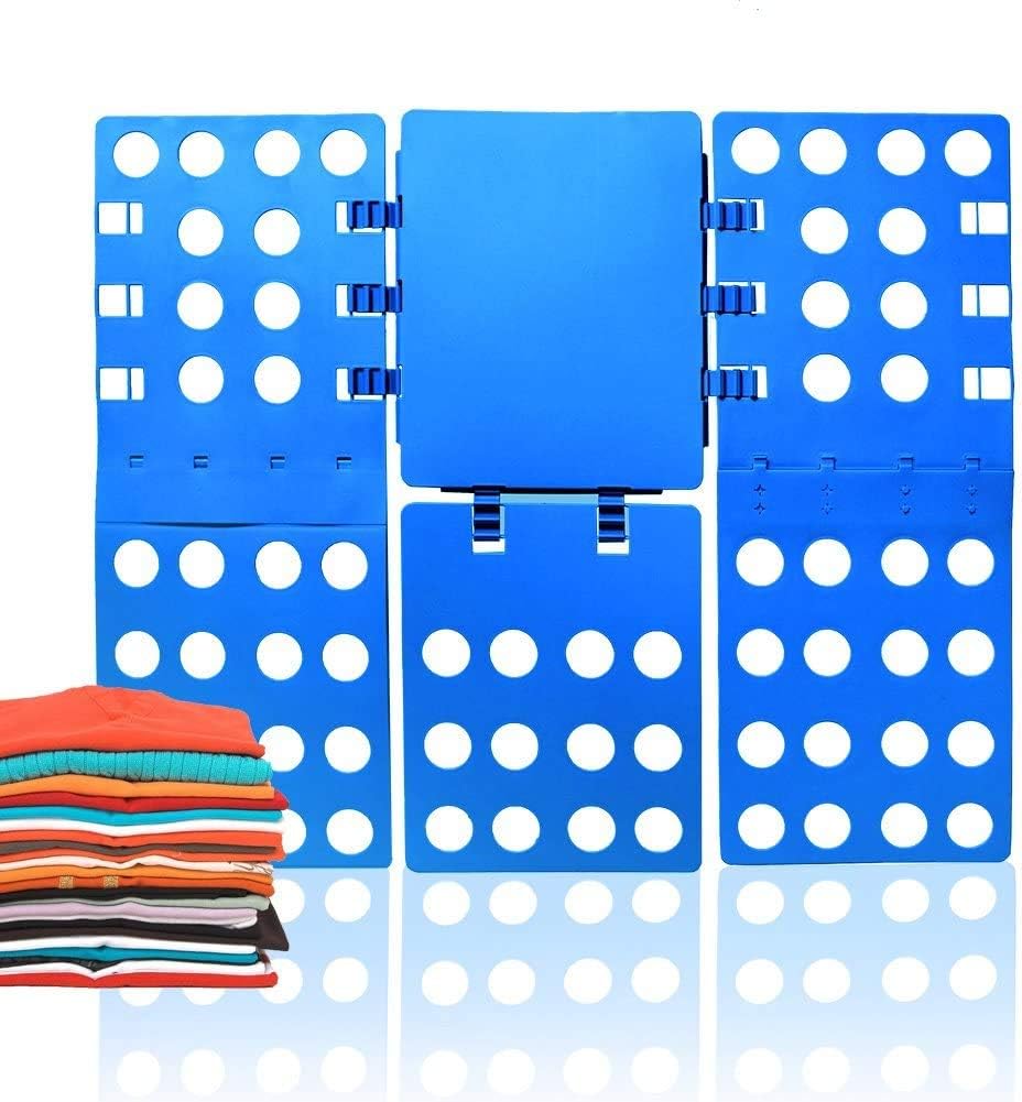 ValueHall Magic Clothes Folding Board Adult T-Shirt Laundry Organizer Clothes Flip Folder - Crease in a few Easy Steps V7031-1 (Blue)