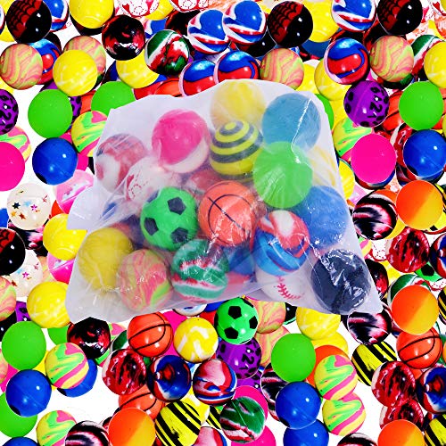 Onepine 30PCS 25mm Bouncy Balls Assorted Rubber Balls,Party Bag Filler,High Bouncing Balls for