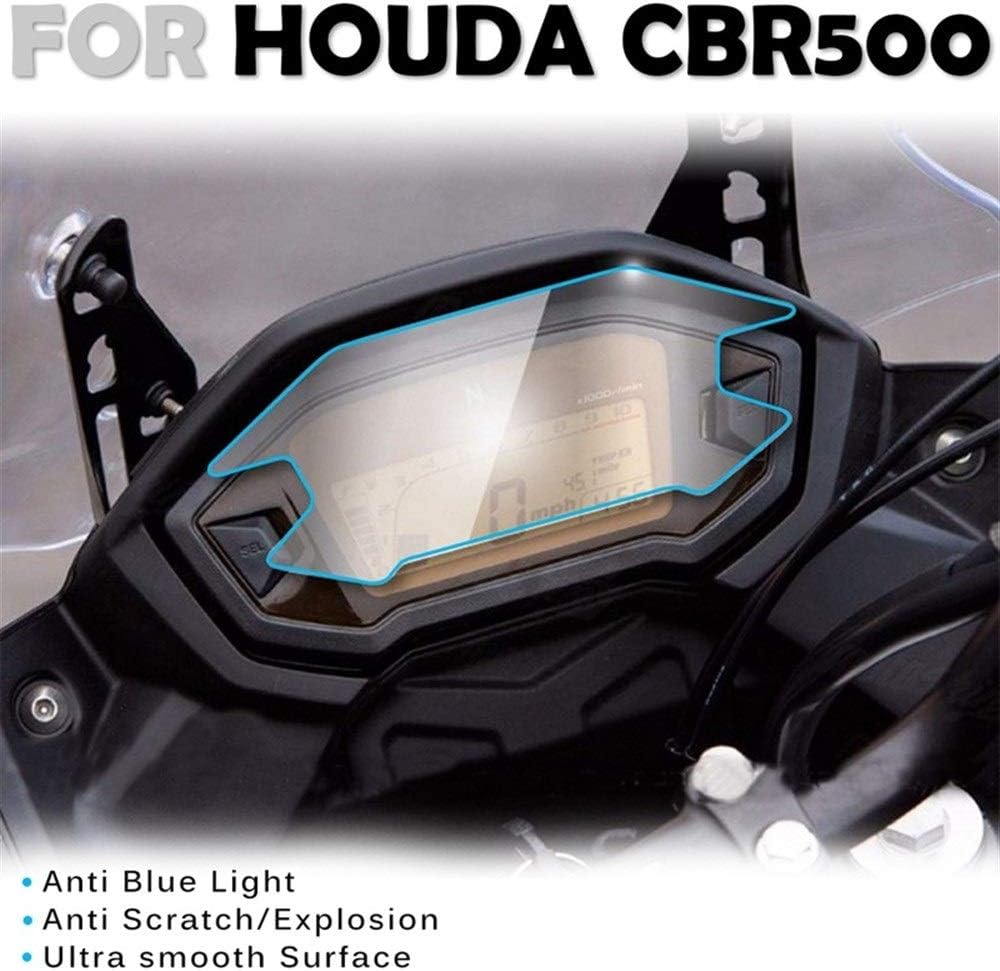 RONGLINGXING Motorbike Accessories Universal Motorcycle Repair Parts, Replacement For Honda CBR500R R/F/X, Modified Accessories Motorcycle Decal Dashboard Instrument Speedometer Screen Protector Stick