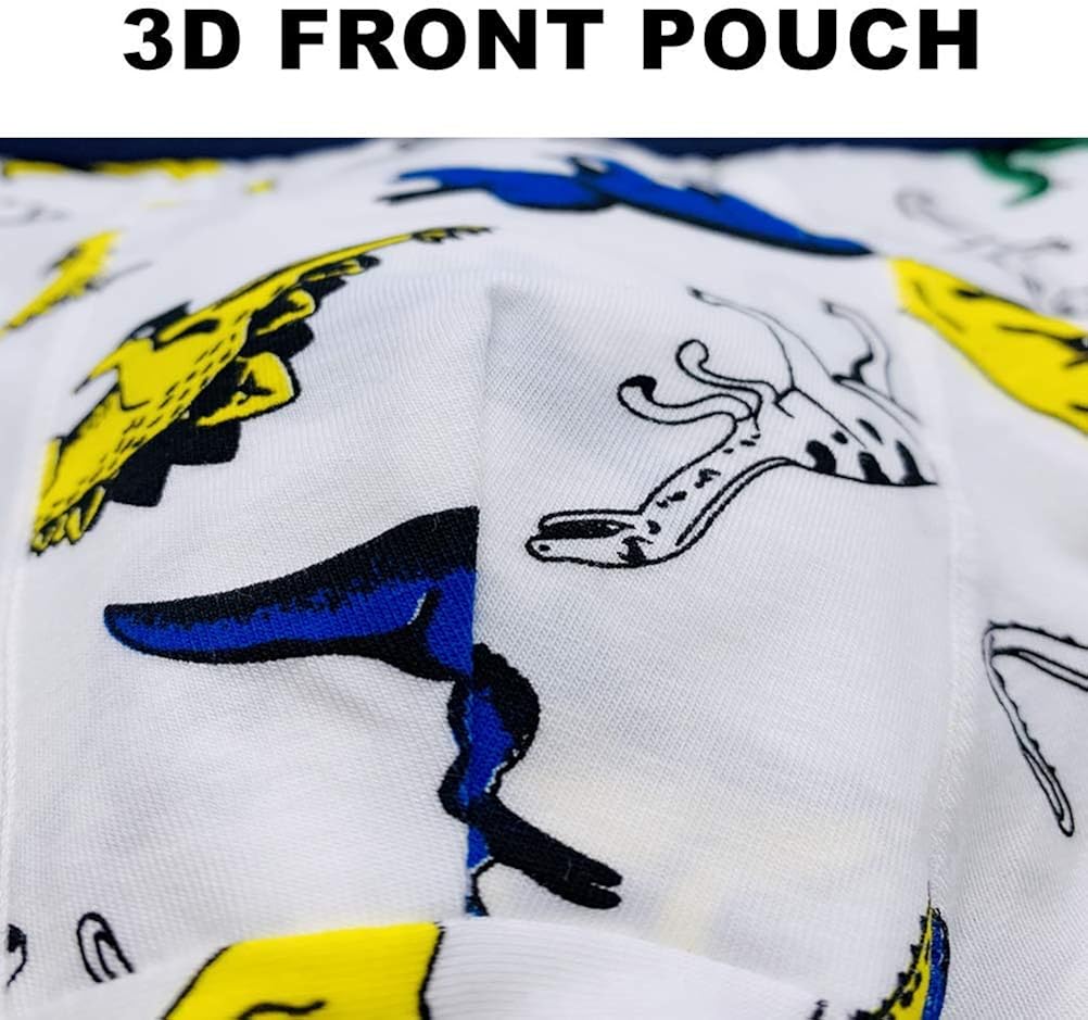 Boys Kids Soft Cotton Fashion Boxer Briefs Underwear 5 Pack: Clothing