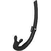 IST Dry Top Foldable Snorkel for Freediving &amp; Spearfishing, Flexible Roll Up Design, Compact for Travel
