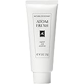 Atom Fresh Deodorant for Women, Natural Deodorantcream with 72-Hour Odor Control, Aluminum Free Deodorant for Sensitive Skin, Baking Soda Free with Amino Acids & Probiotics, Sweet Jam Jasmine, 3.5 oz