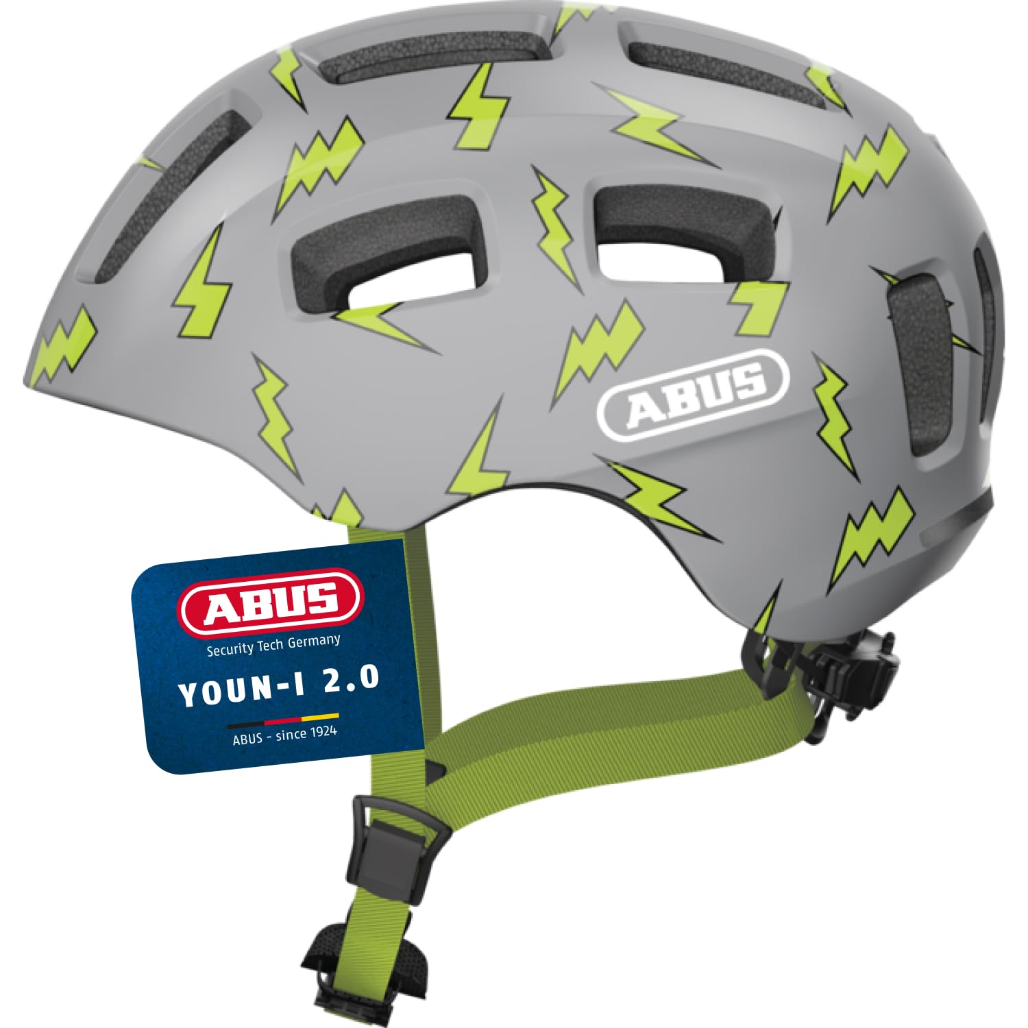 ABUS Youn-I 2.0 bike helmet - with light for children, teenagers and young adults - for girls and boys