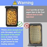 YQL Air Fryer Liners 100Pcs Perforated Parchment Paper AF300UK AF400UK view 6