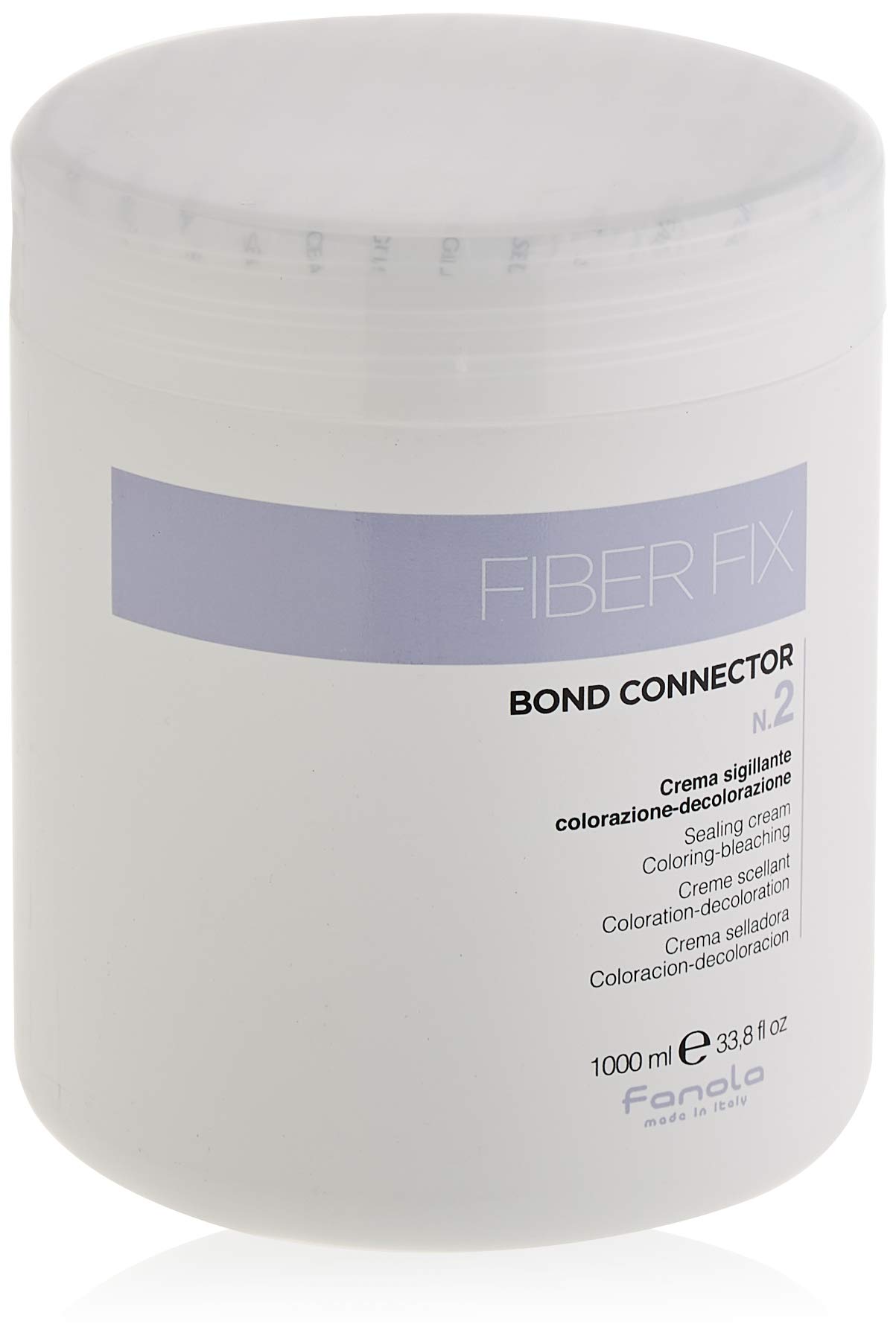 Fanola Fiber Fix Bond Connector, N.2 Sealing Cream Colouring Bleaching, 1000 ml