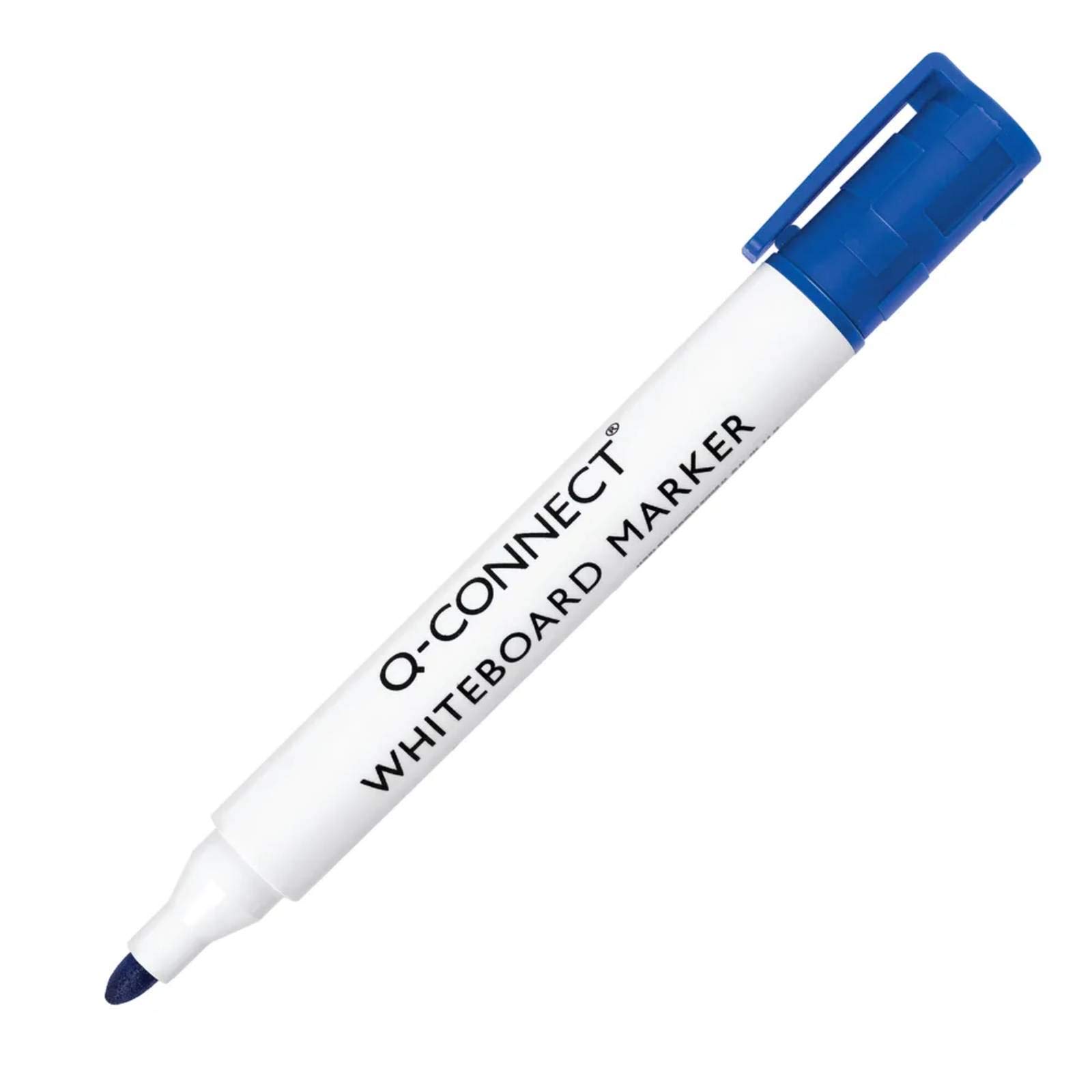 Q-Connect Drywipe Marker Pen Blue (Pack of 10) — image 1