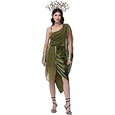 Ulalaza Women's Cosplay Costume Cleopatra Greek Goddess Ancient Roman Warrior Uniform Outfit for Halloween Party