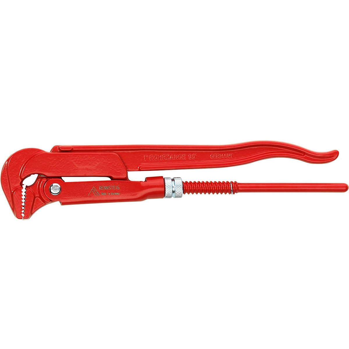 Rennsteig 121 030 2 "Standard 45 Degree" Pipe Wrench, Red, 3-Inch