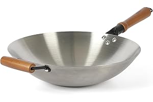 Oster Sangerfield 14 Inch Stainless Steel Wok w/Wood Handles
