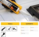 Sika 522 Caravan Motor Home Adhesive Sealant Cartridge Black 300ml Weather UV view 5