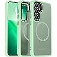 Oterkin Magnetic for Samsung Galaxy S25 Plus Case Matte [Compatible with MagSafe][Frosted Translucent][Military Grade Protection][Shockproof Anti-Scratch] Slim Fit S25 Plus Phone Case (Green)