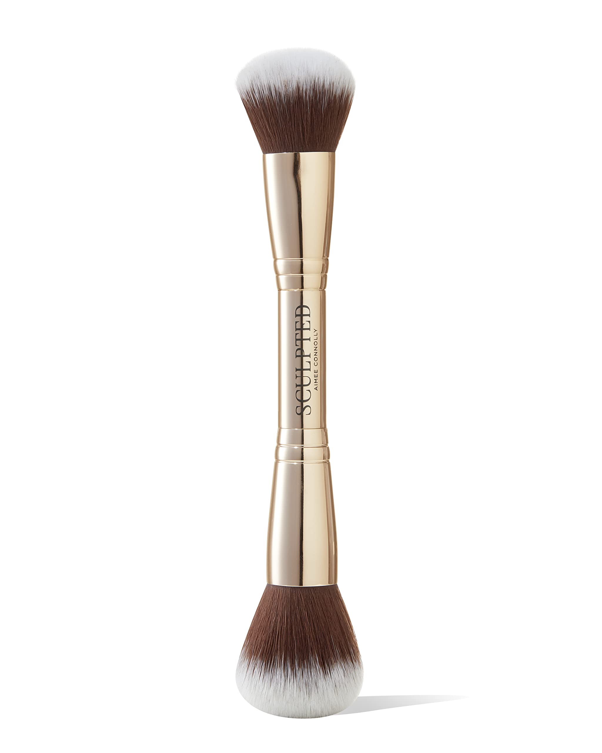 Double-Ended Foundation Duo Makeup Brush from Sculpted by Aimee - 2 in 1 Buff and Precision Brush for Foundation Application