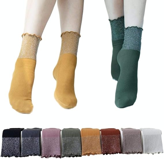Amazon アドグレイス Ad10 靴下 ソックス ラメ リブ ショート ナイロン あったかい セット バイカラー レディース ワンポイント 通気性 幅広 パンプス ライン ロング ドット デニム ミニスカ サンダル スニーカー ローファー ワンピース ミニ ロング スカート 新学期