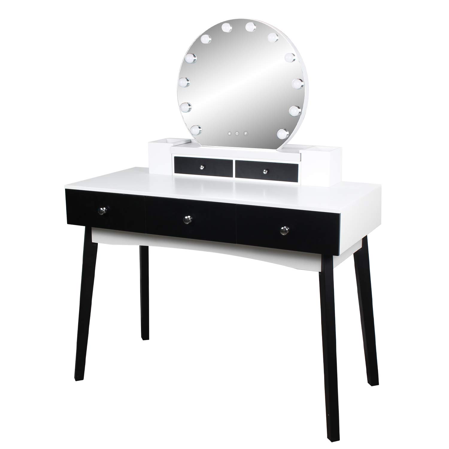 Aodailihb Vanity Table Set Storage Rack Cosmetic Storage Box 5 Drawers White Makeup Vanity Desk Dressing Table Dresser White Set Amazon In Home Kitchen