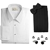 Neil Allyn Men's 1/4" Pleat Tuxedo Shirt