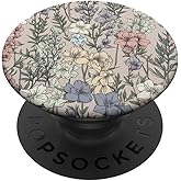 Larkspur Floral Wildflowers Pattern Graphic PopSockets Adhesive PopGrip