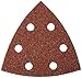 Bosch SDTR042 3-3/4 In. 40 Grit 25-Piece Detail Sander Abrasive Triangles for Wood