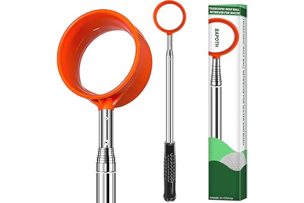 BAPOTH Golf Ball Retriever, Max 5.9/7/9 Ft Lightweight and Portable Golf Ball Retriever Telescopic, Stainless Golf Ball Grabb