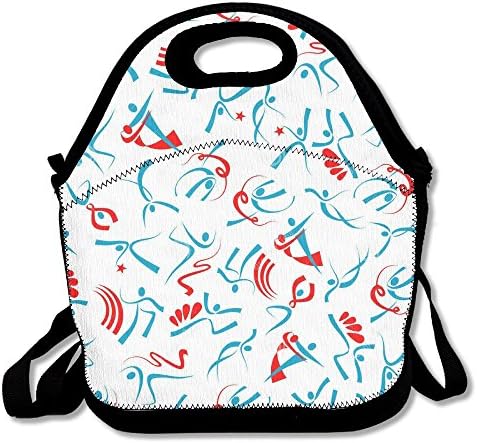 SWDGYW36 Gymnastics Seamless Lunch Bag Lunch Tote Lunch Pouch Handbag Made For Women, Men And Kids
