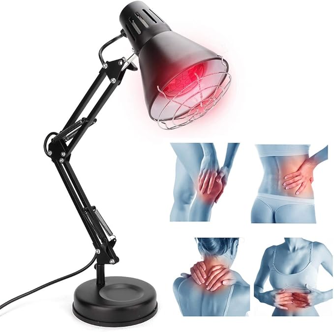 Tabletop Infrared Light, 100W LED Heating Therapy Lamp Infrared Heat Lamp Deep Muscle Pain