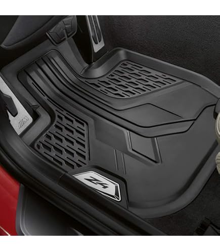 Black Velour Floor Mats For BMW Z4 – Front Set, Waterproof Carpet Liners With Embroidered Logo