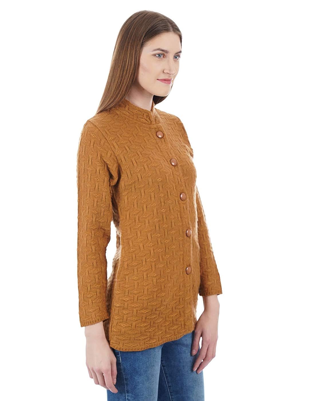 cloak & decker by monte carlo women yellow cardigan