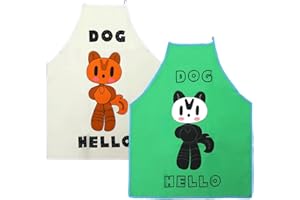 AMCAMI 2 Pack Kids Art Smocks Children Waterproof Artist Painting Aprons Sleeveless Waterproof Artist Painting Aprons