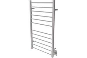 Amba Radiant Large Square RSWHL-B 12-Bar Hardwired Towel Warmer in Brushed