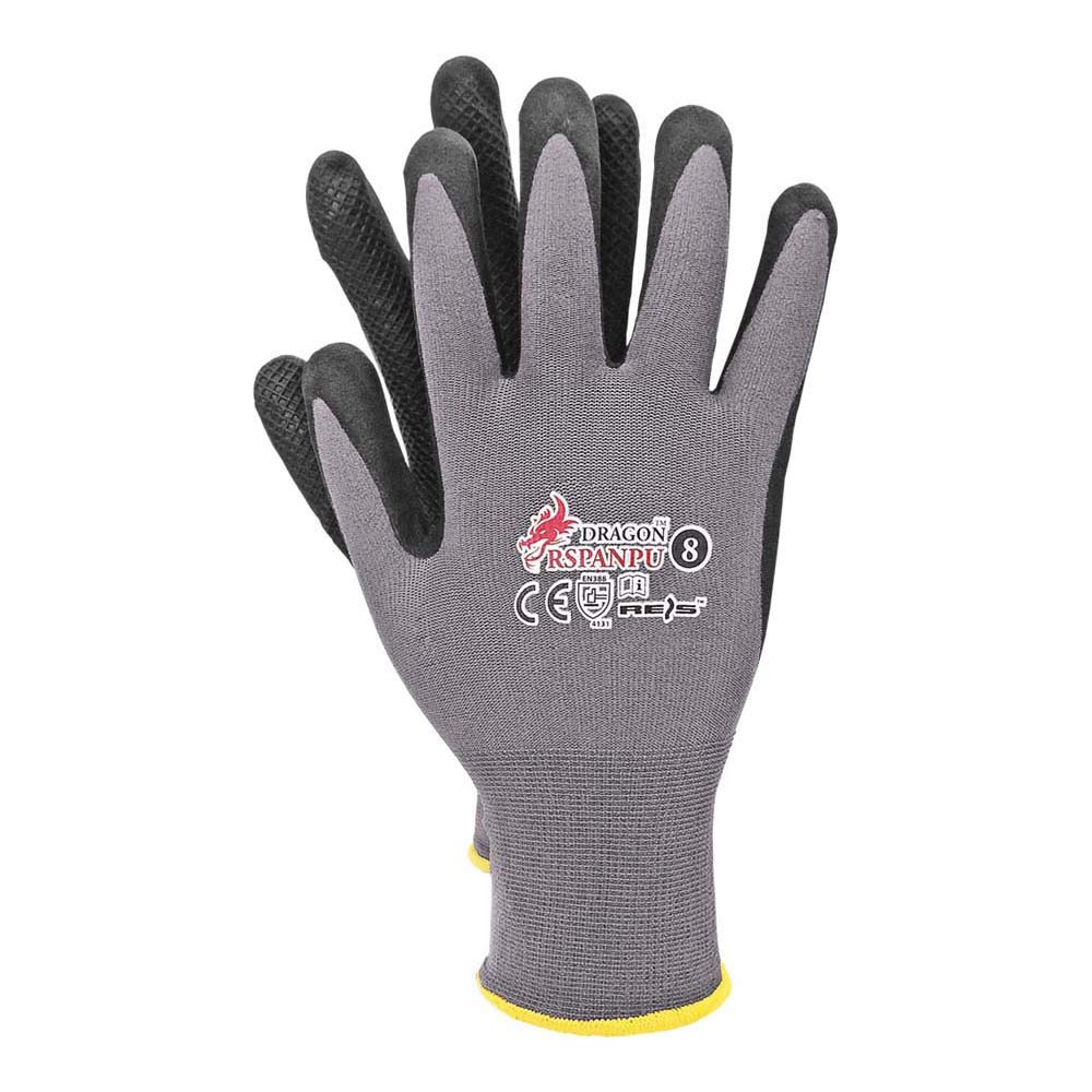 Reis Rspanpu10 Dragon Protective Gloves, Greyblack, 10 Size, Pack of 12