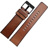 INEOUT Genuine Leather Watchband Compatible With Diesel DZ4343 DZ4323 DZ7406 Watch Strap Vintage 22 24 26mm Bracelet