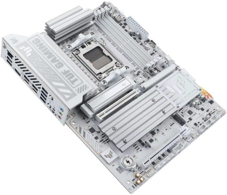 TUF Gaming X870-PRO WIFI7 W Neo AMD ATX Carte mère (16+2+1 Niveaux de Puissance, DDR5 avec Technologie NitroPath DRAM et AEMP, Quatre emplacements M.2, PCIe 5.0 pour GPU Next-Gen, Ethernet 5 Go et