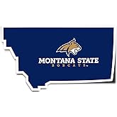 Desert Cactus Montana State University Sticker Bobcats MSU Cats Vinyl Decal Laptop Water Bottle Car Scrapbook (State Border Sticker)