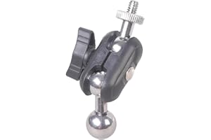 Adjustable Ball Joint Mount 1/4 Inch Male Thread to 17mm Twirling Base for Webcams Tablets Stand Accessories General Stand Ac