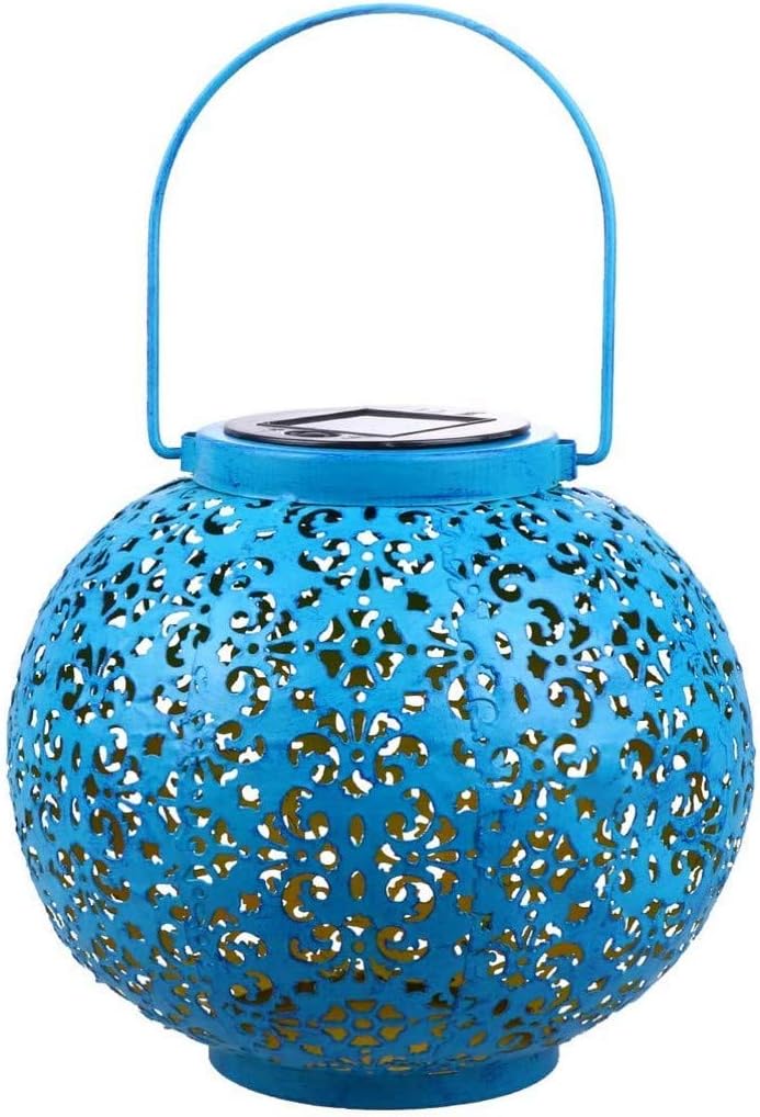 LLSS Hängende Solarlaternen, Retro Solarleuchten mit Griff, Eisen Art